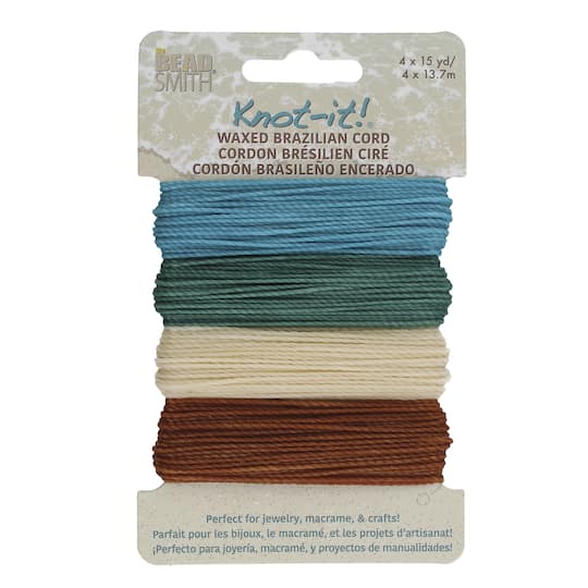 Beadsmith® Knot-it!™ Beach Waxed Brazilian Cord